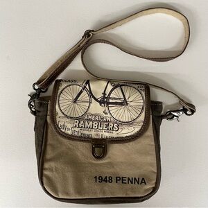 Myra Bag Brown and Cream Rambler Crossbody